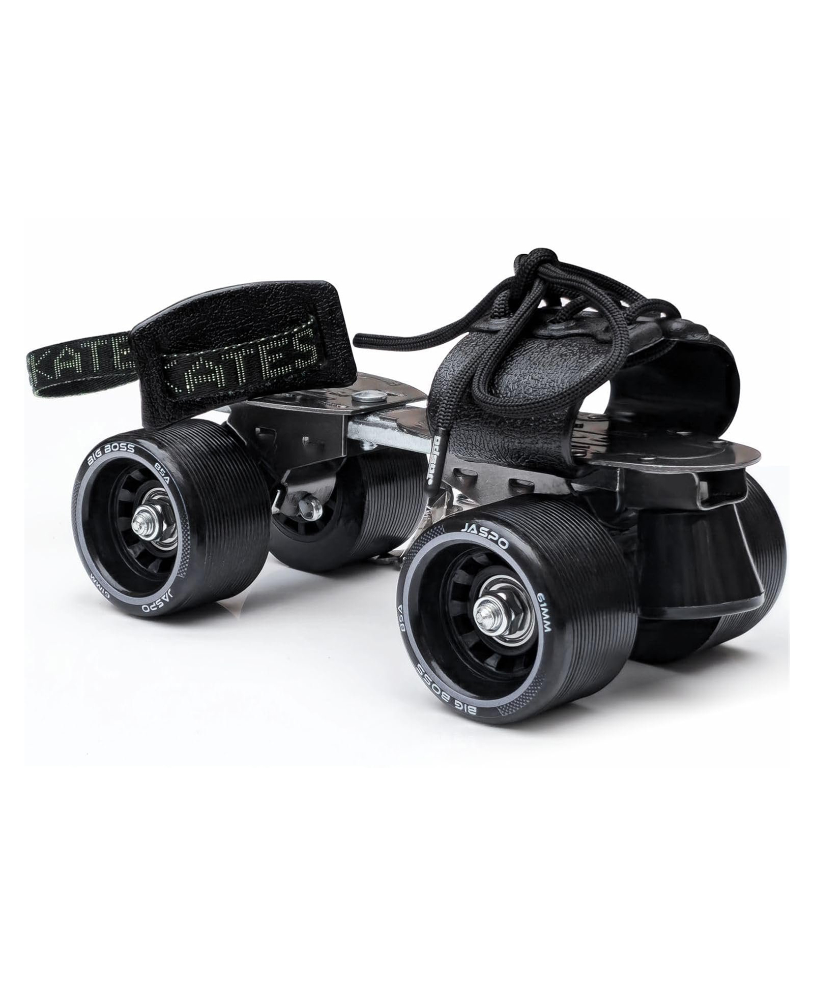 Jaspo Big Boss Adjustable Quad Roller Skates for Kids and Adults (6 Yrs & Above), Indoor Outdoor Wheels,Metal Body (21-27 cm Foot Length)| for Beginner & Advanced Skaters, Color-Black & Grey-image-22