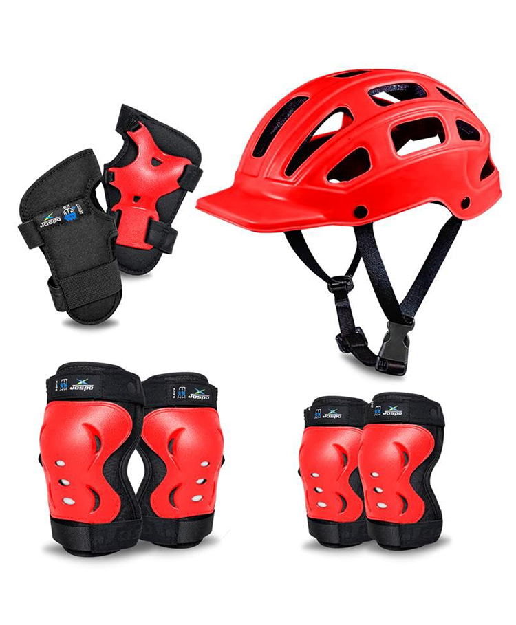 Jaspo Tyro Complete Protective Gear Set for Kids | Helmet with Knee Pads, Elbow Pads & Wrist Guards for Skating, Cycling & Skateboarding (6-14 Years)-image-40