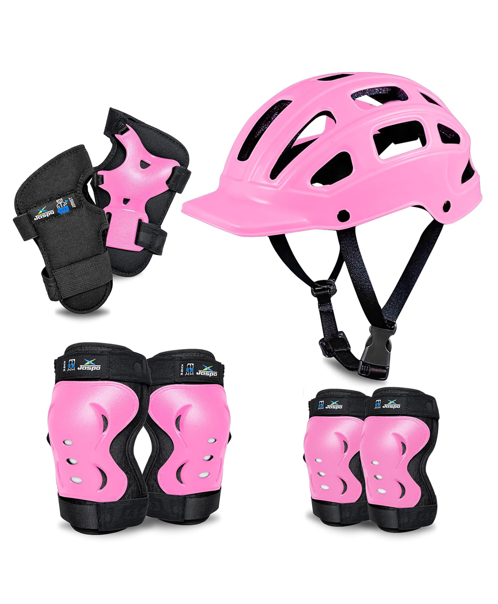Jaspo Tyro Complete Protective Gear Set for Kids | Helmet with Knee Pads, Elbow Pads & Wrist Guards for Skating, Cycling & Skateboarding (6-14 Years)-picture-14