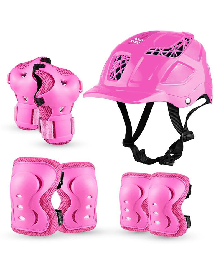 JASPO Neo Kids Protective Gear Set | SX-4 | Knee Pads, Elbow Pads & Wrist Guards for Skating, Cycling & Skateboarding (Extra Small Size)-image-48
