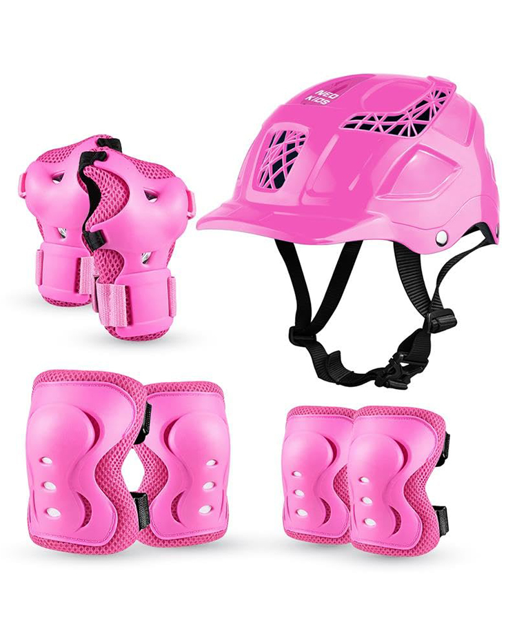 JASPO Neo Kids Protective Gear Set | SX-4 | Knee Pads, Elbow Pads & Wrist Guards for Skating, Cycling & Skateboarding (Large Size)-image-38