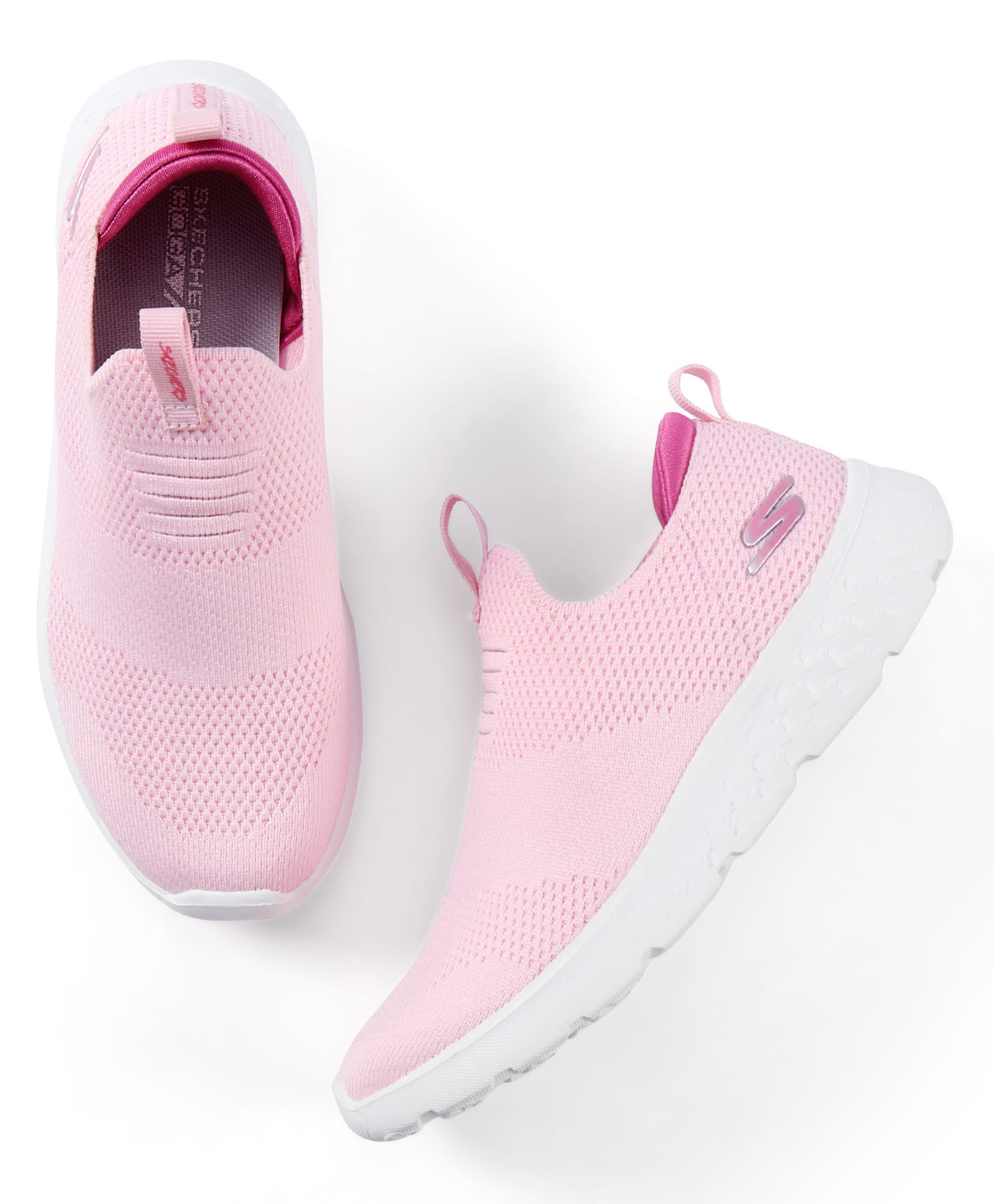 Skechers Slip On Solid Casual Shoes - Pink-picture-10