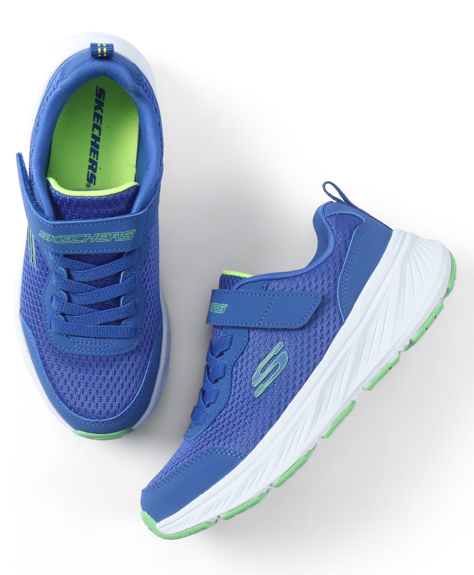 Skechers Velcro Closure Solid Casual Shoes - Blue-image-22