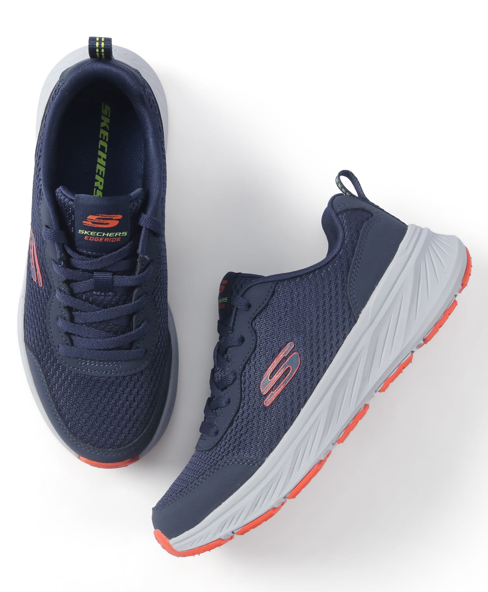 Skechers Lace Up Solid Casual Shoes - Navy Blue-picture-36
