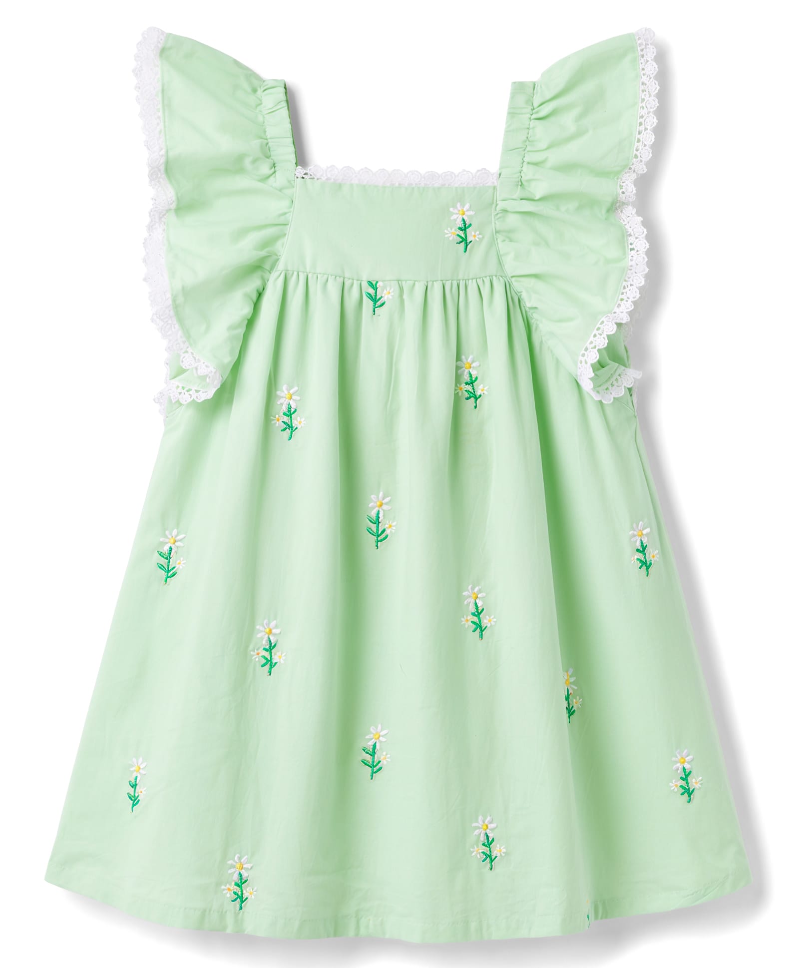 Babyhug Cotton Woven One Piece Dresses/Frocks Embroidered Green 5-6 Years-picture-21