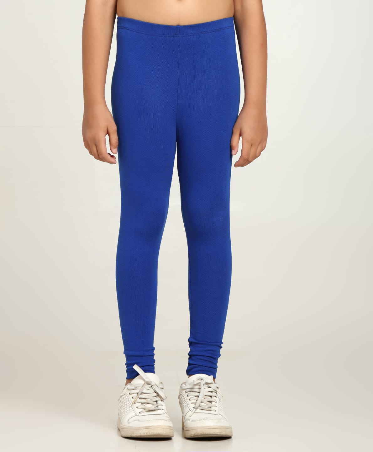 Robinbosky Cotton Elastane Knit Solid Leggings - Royal Blue-image-41