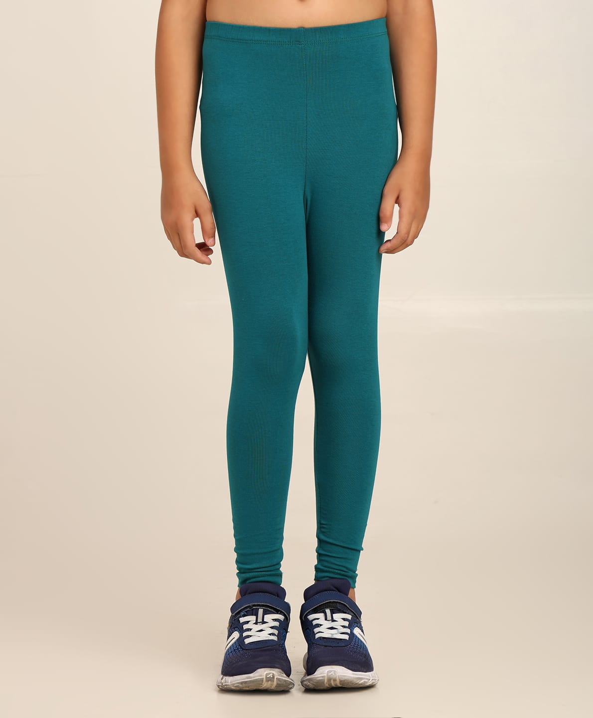 Robinbosky Cotton Elastane Knit Solid Leggings - Teal-picture-30
