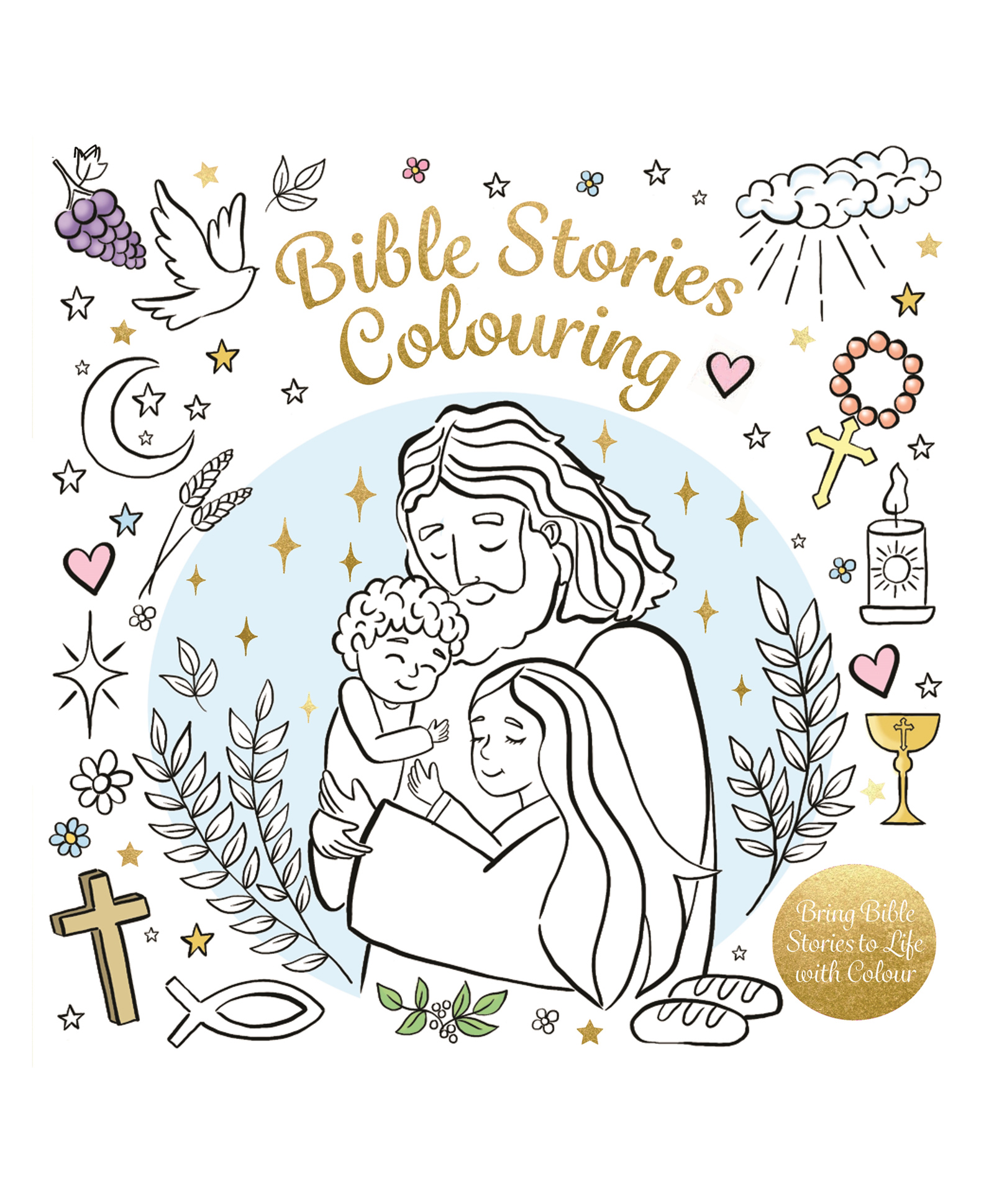 Bible Stories Colouring Book - English-image-42