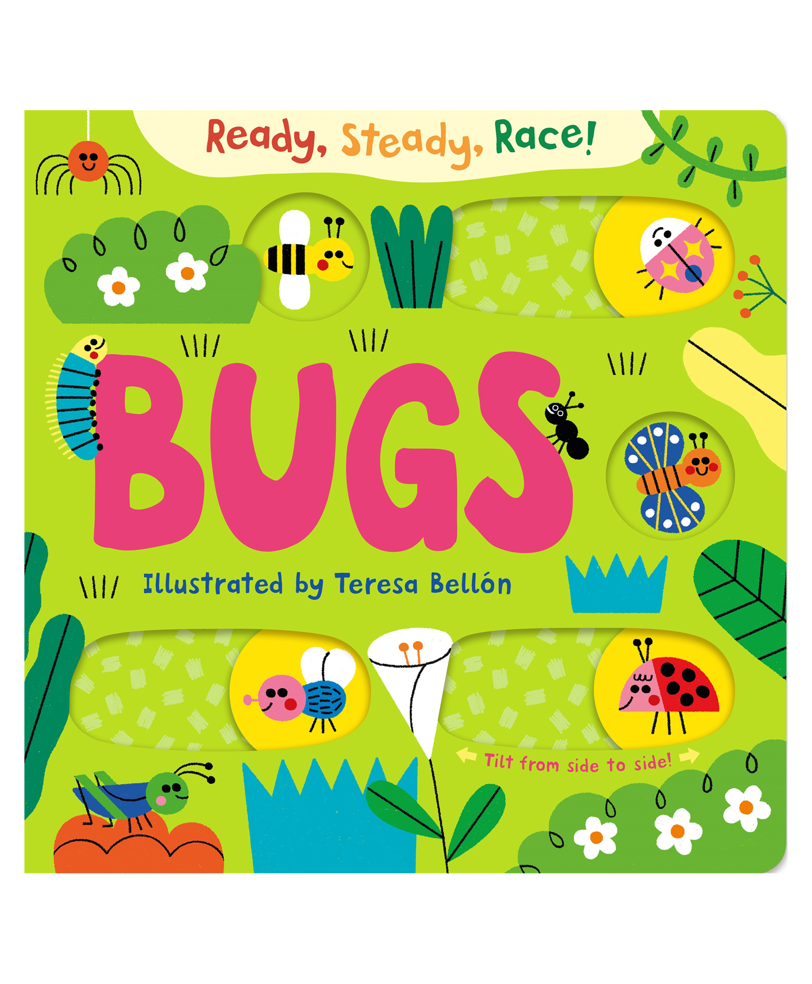 pan macmillan india Ready Steady Race! Bugs: A Fun Interactive Tilt & Slide Board Book by Teresa Bellón - English-picture-10