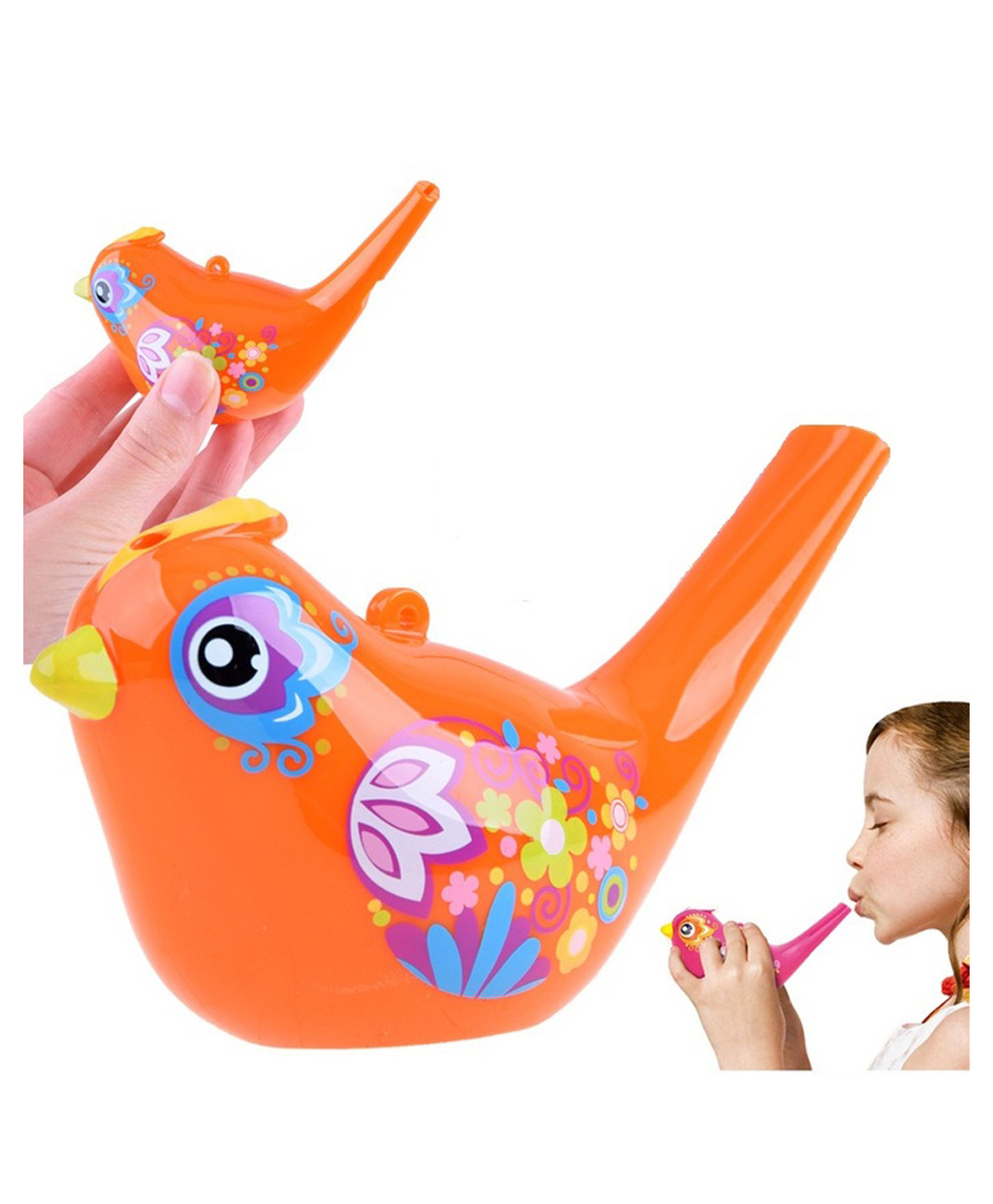 Sanjary Colorful Musical Bird Whistle Toy Encourages Breathing Skills Sensory Play Safe Plastic Educational Fun Gift for Toddlers Kids color design may vary-image-24
