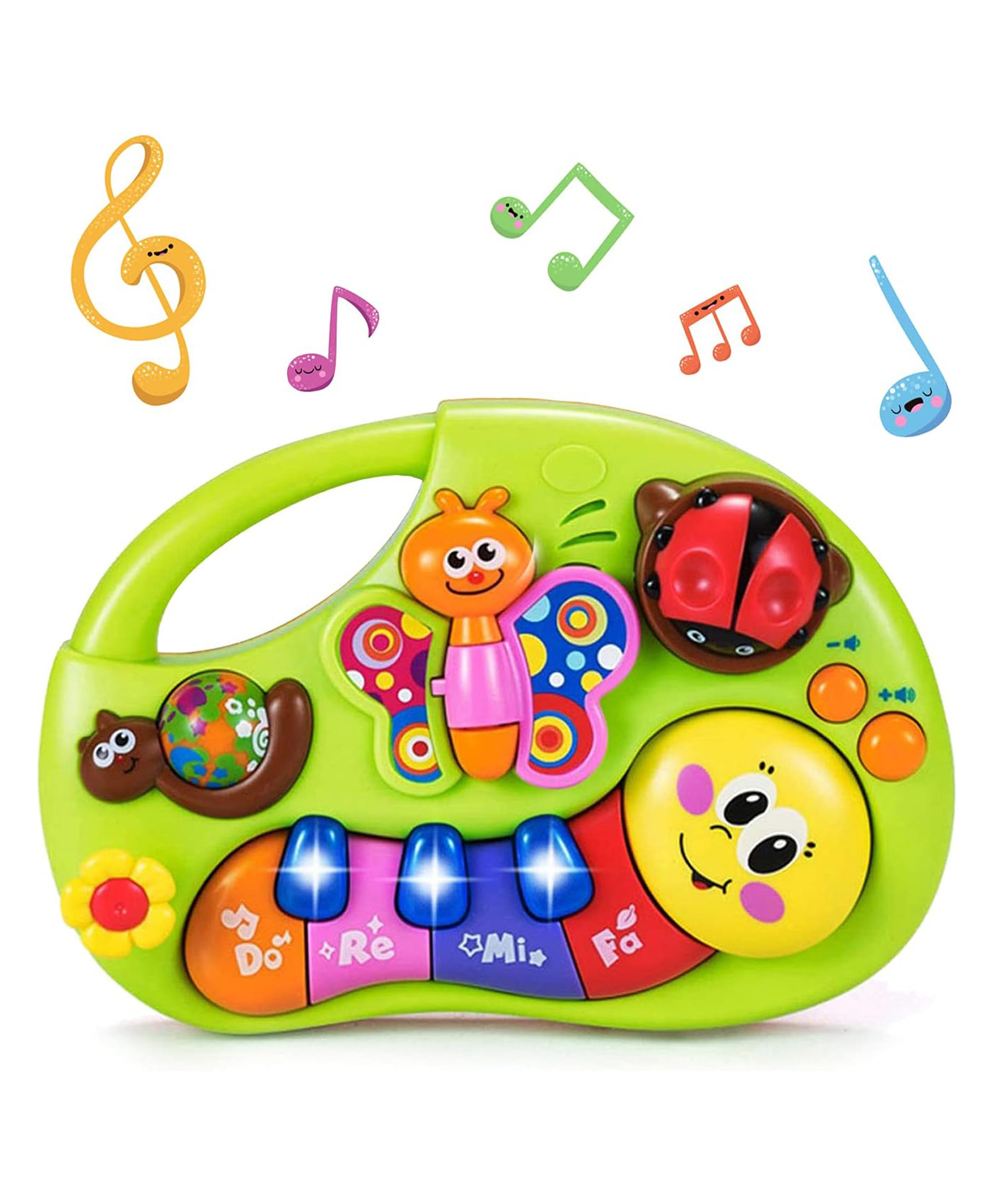 Sanjary Portable musical activity panel toy with lights buttons melodies promotes sensory development fine motor skills early learning toddlers babies children color design may vary-picture-9