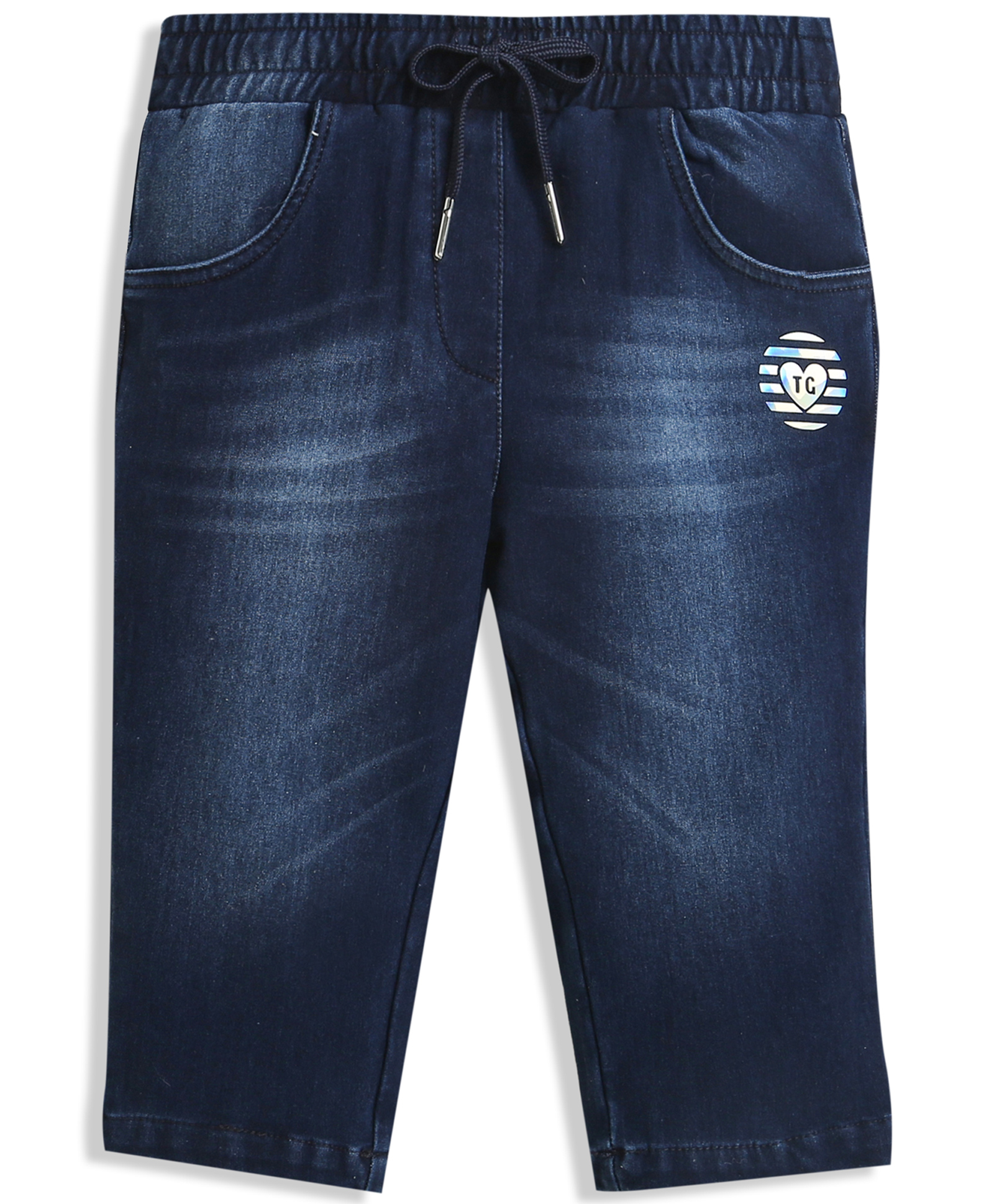 Tiny Girl Cotton Woven Washed Jeans - Light Blue-picture-29