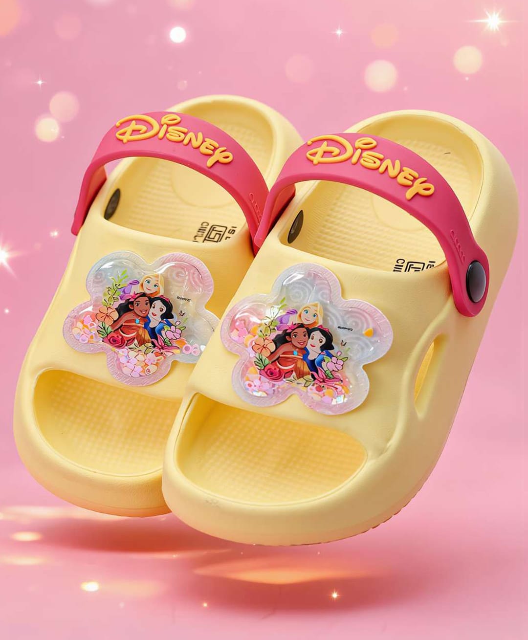 Yellow Bee Disney Princess Featuring Character Applique Detailed Slingback Sandals - Yellow-picture-35