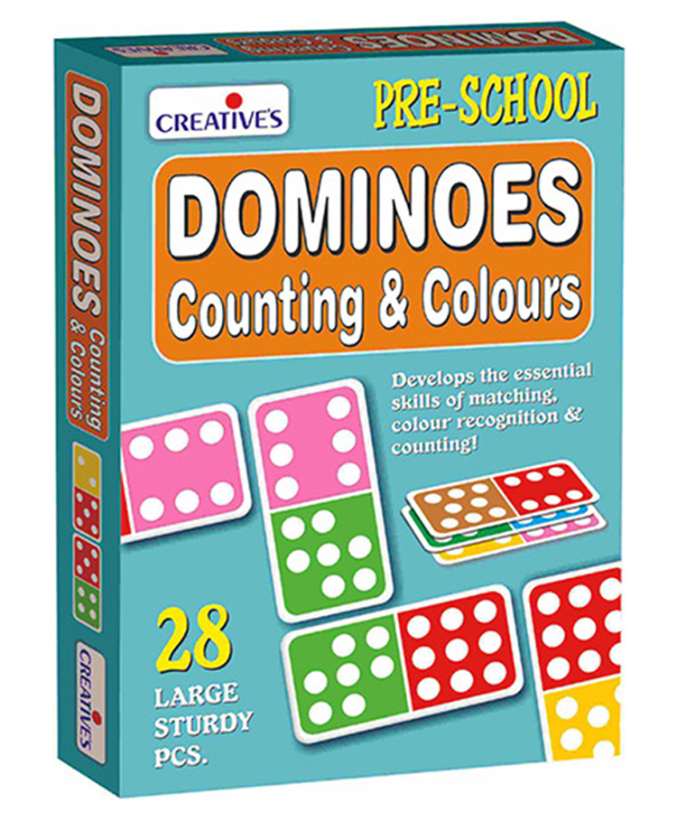 Creative Dominoes Counting & Colours | Fun Matching Game for Kids | Learn Numbers & Colours Through Play | Preschool Educational Toy - 28 Pieces-picture-19