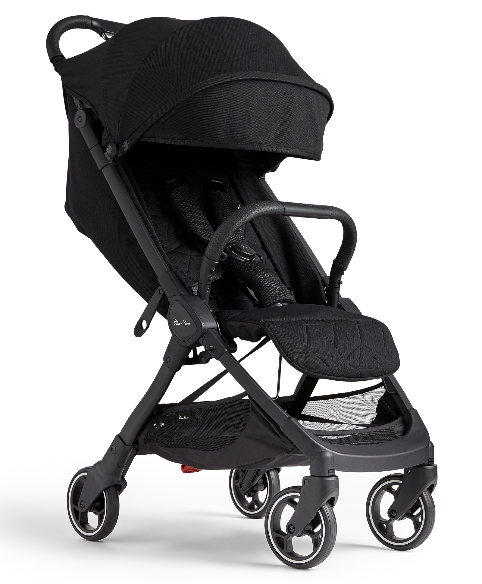 Silver Cross Clic Cabin Friendly Stroller With One Hand Fold, Flat Reclining Seat, Includes Rain Cover, 2 Years Warranty Pram - Space-image-2
