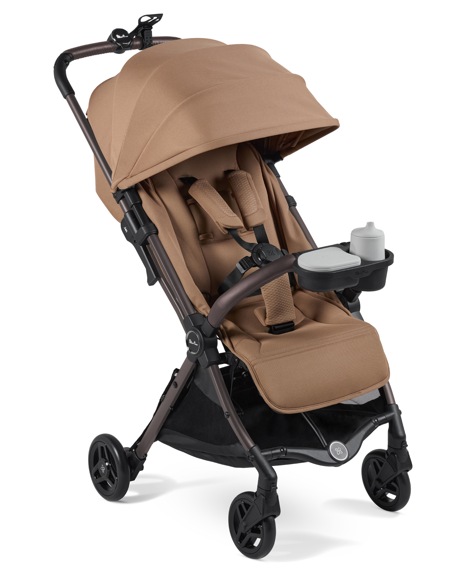 Silver Cross Jet Series Infant & Toddler Stroller, Full Size, TSA Approved, Lightweight, Compact, Easy Fold, All-Terrain Wheels, One-Handed Recline, Jet 5 - Cinnamon-image-6