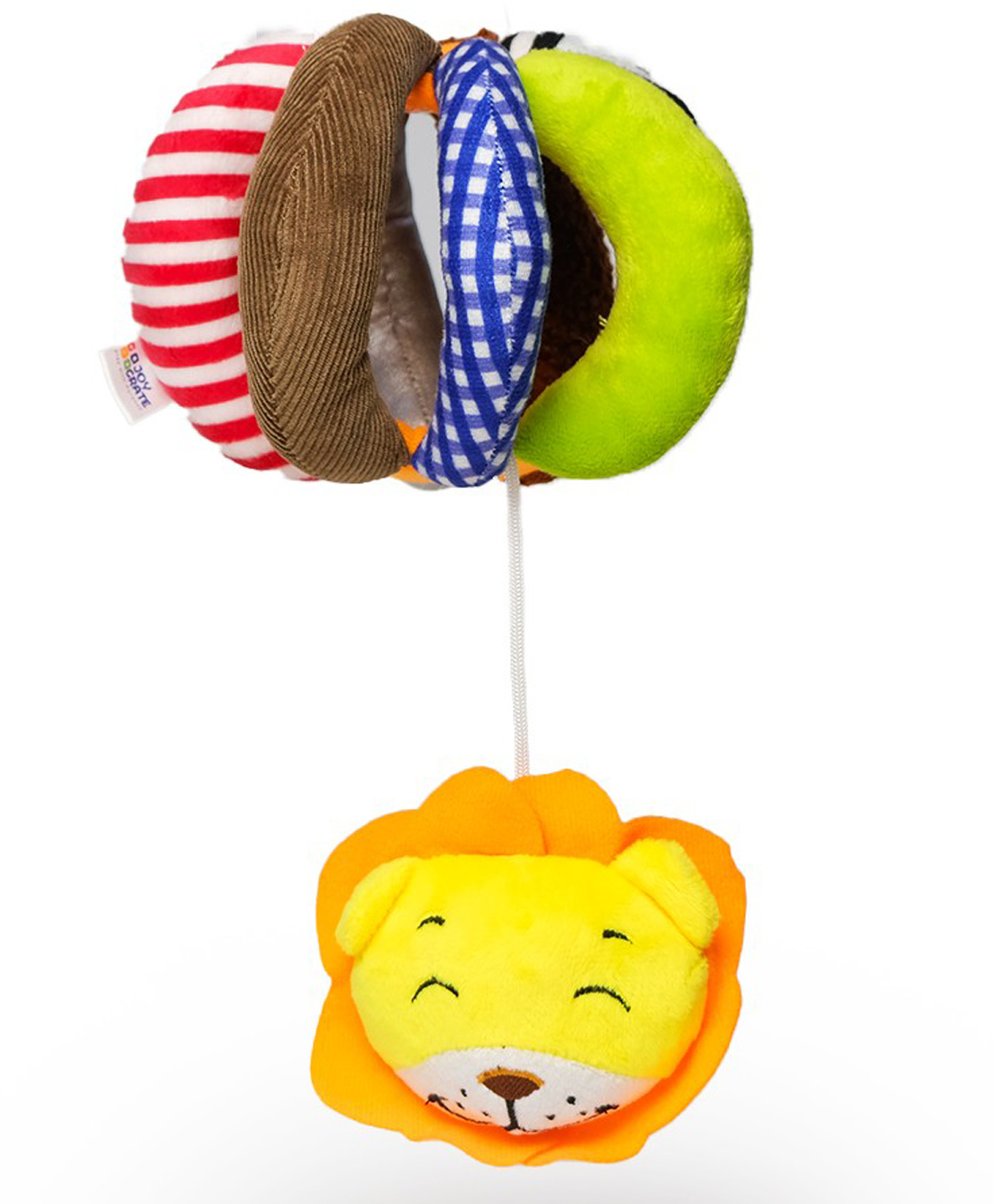 JoyCrate Height 15.5 cm Hide & Seek Peekaboo Ball Soft Sensory Rattle Ball Toy with Lion for Babies - Multicolour-image-24