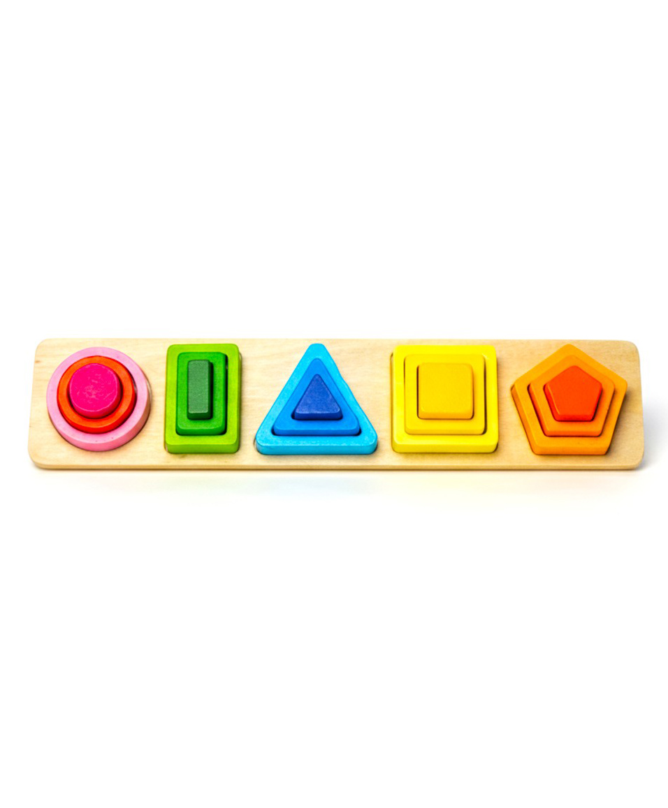 JoyCrate Nest-a-Shape Wooden Puzzle Montessori Geometry Shape Sorting Toy for Kids - Multicolor-image-18