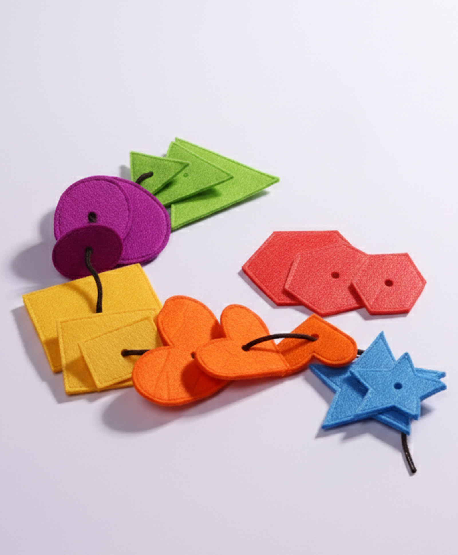 JoyCrate Lace-a-Shape, Felt Shape Lacing and Threading Toy for Toddlers-picture-22