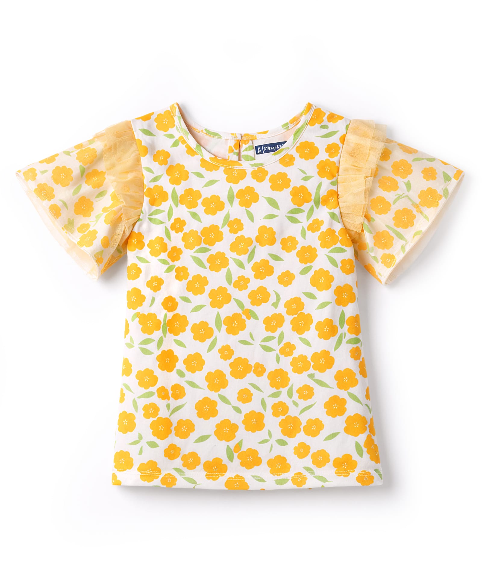 Pine Kids Cotton Knit Top Floral Print Multi Color 4-5 Years-picture-39