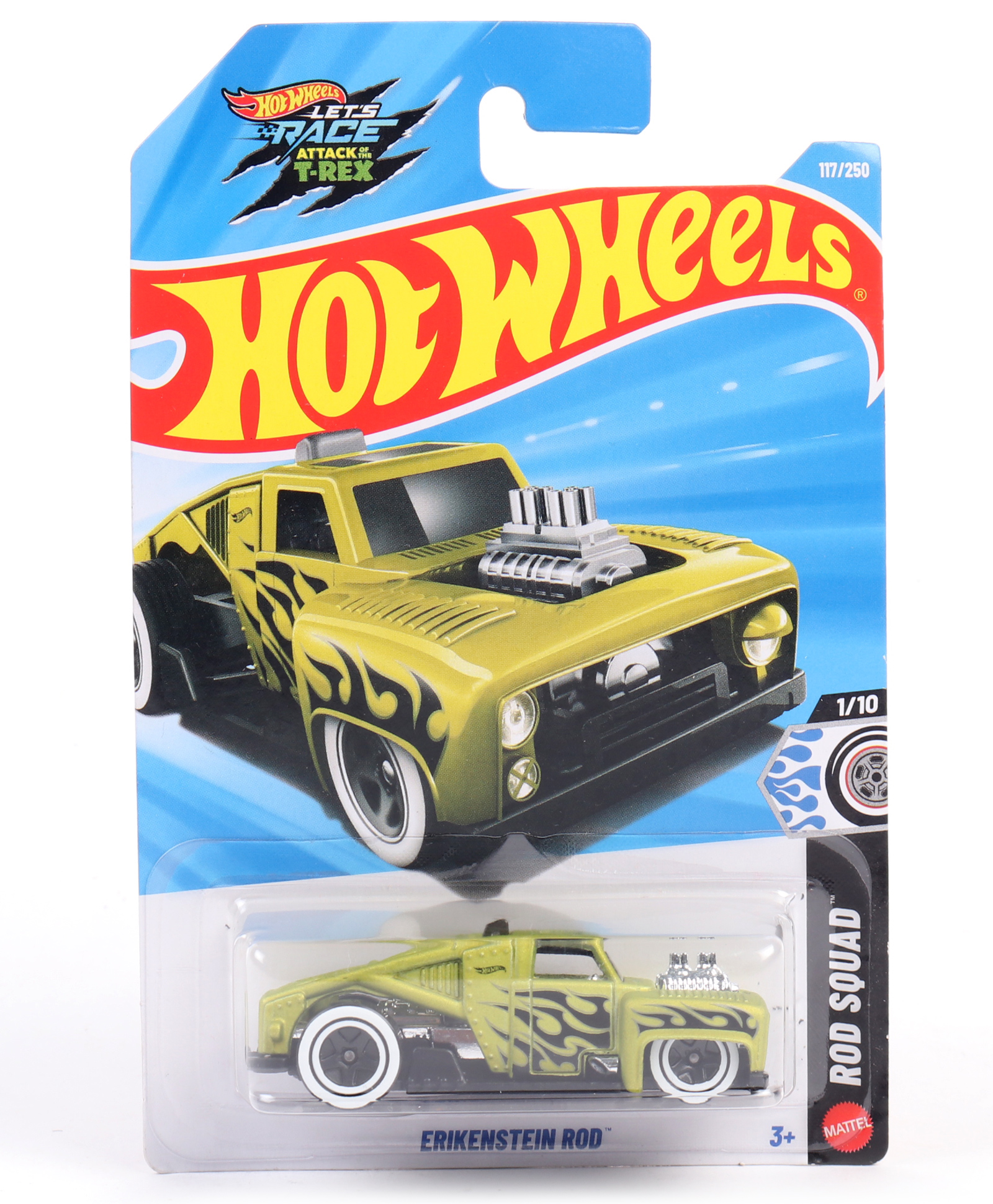 Hot Wheels Erikenstein ROD (117/250) Toy Car - Dark Green-picture-41