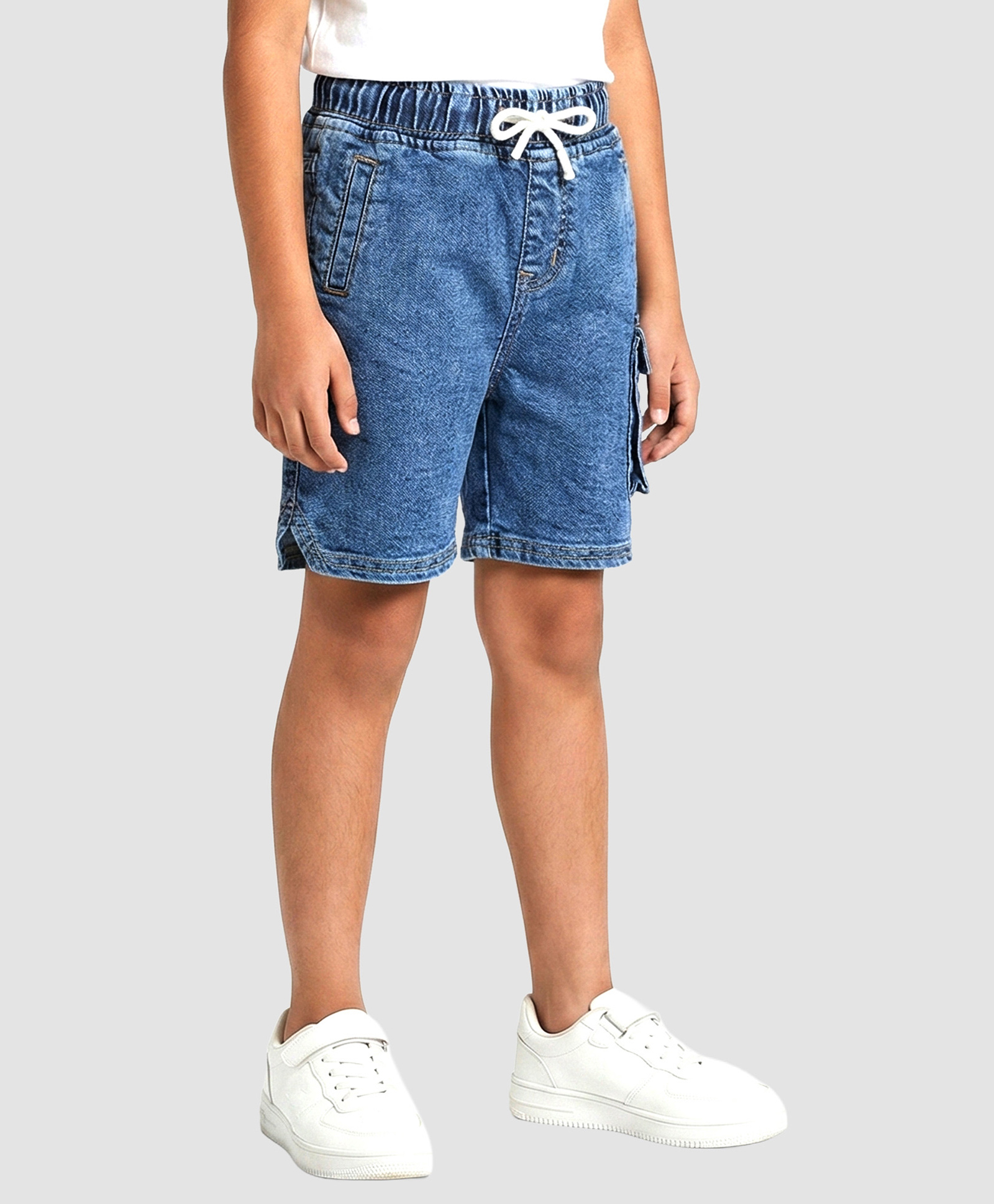 PURPLE UNITED KIDS Denim Woven Solid Shorts - Blue-picture-31