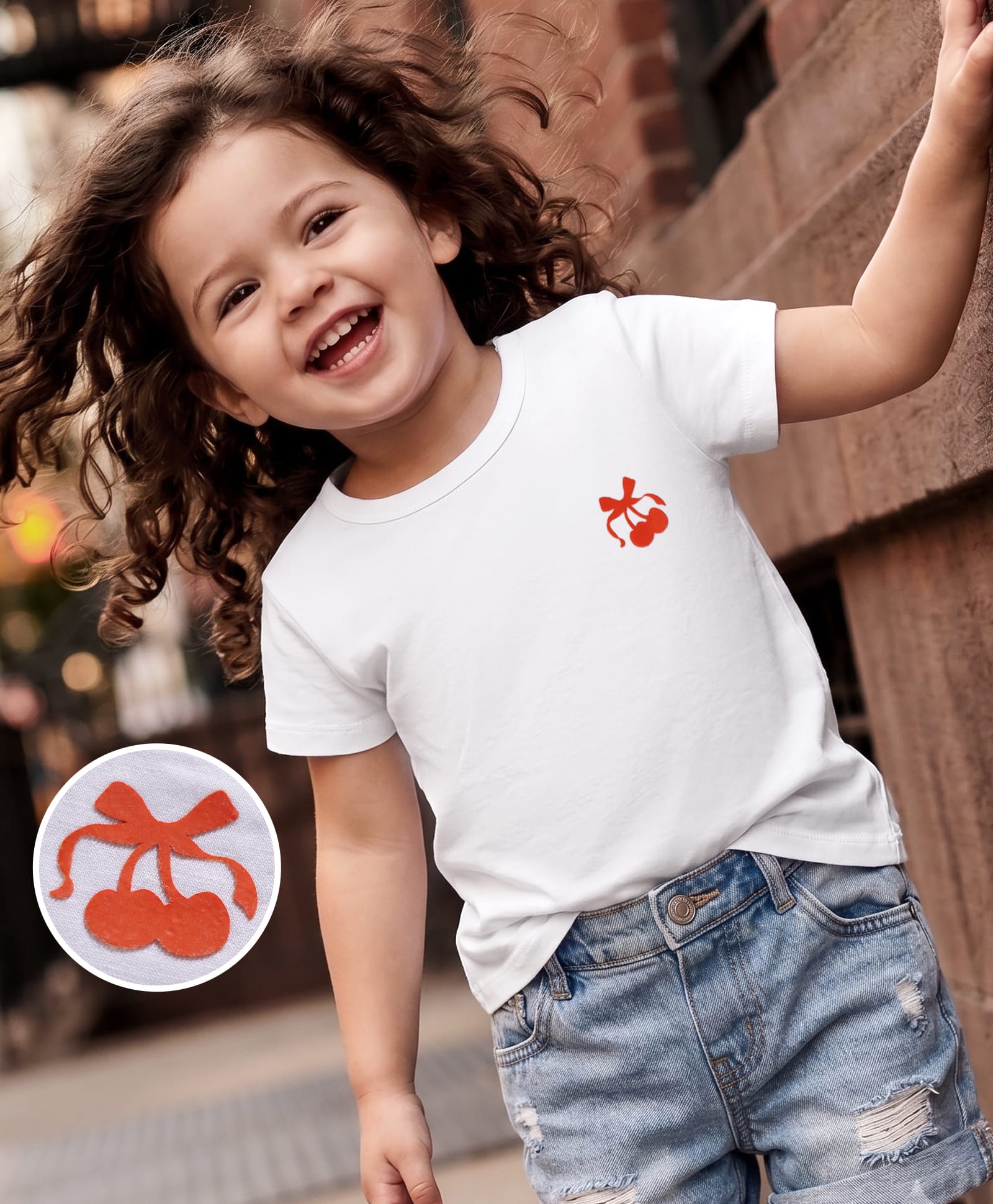 Kookie Kids Cotton Knit T-Shirts Half Sleeves Round Neck with Cherry Print White 4-5 Years-image-24