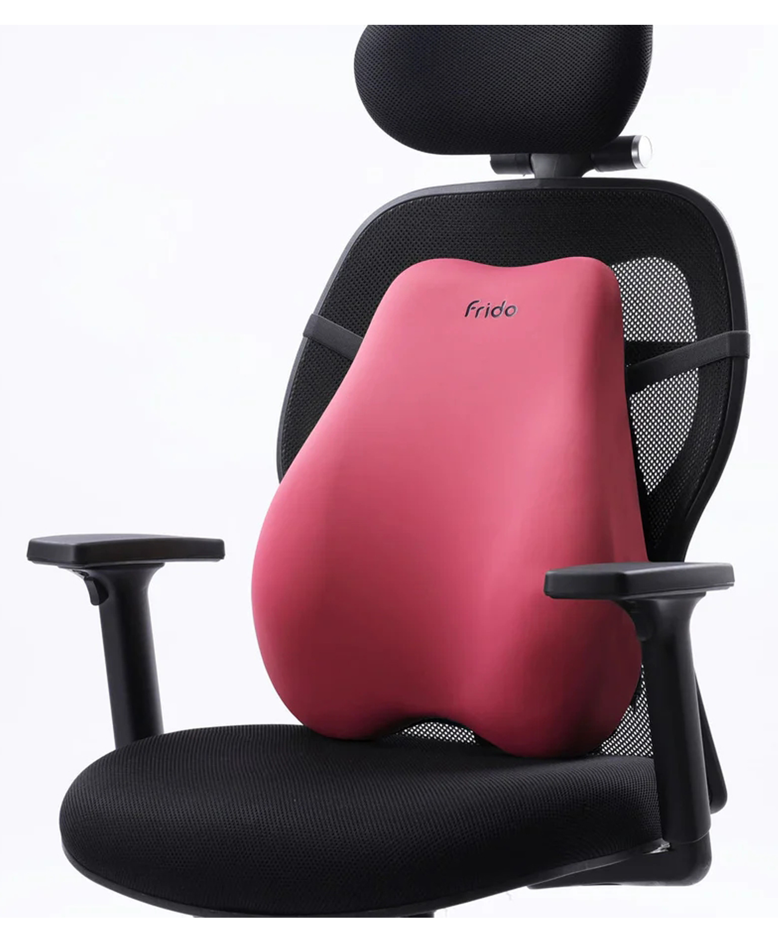 Frido Cloud Backrest Cushion | High-Density Memory Foam | Premium Lumbar Support For Chairs | Durable Back Pillow For Office Chair & Home Use | Breathable & Machine-Washable Cover (Barbie Pink)-image-37