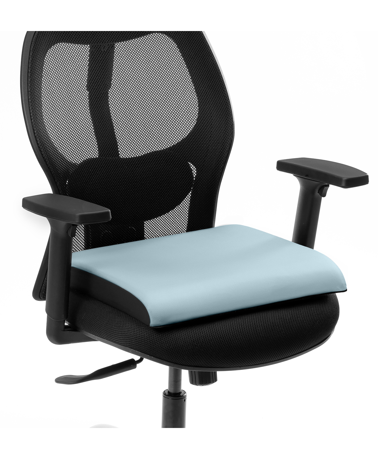 Frido Cloud Seat Cushion with High-Density Memory Foam |Tailbone & Thighs Support Pillow |Washable Stretch Cover |Anti-Slip Base | Portable Handle | Ideal for Office, Car & Home Chairs, Lilly Pad-image-45
