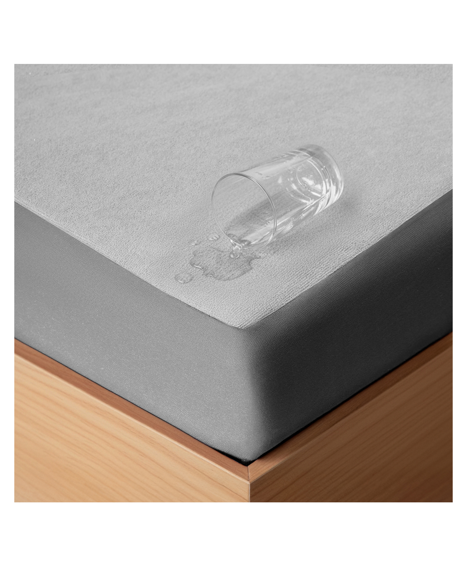 Frido Waterproof Mattress Protector Single Size (72"X36") 100% Spill-Proof PVC Terry Fabric, Soft & Breathable, Anti-Allergy, Machine Washable, Noiseless Comfort, Steel Grey-image-33