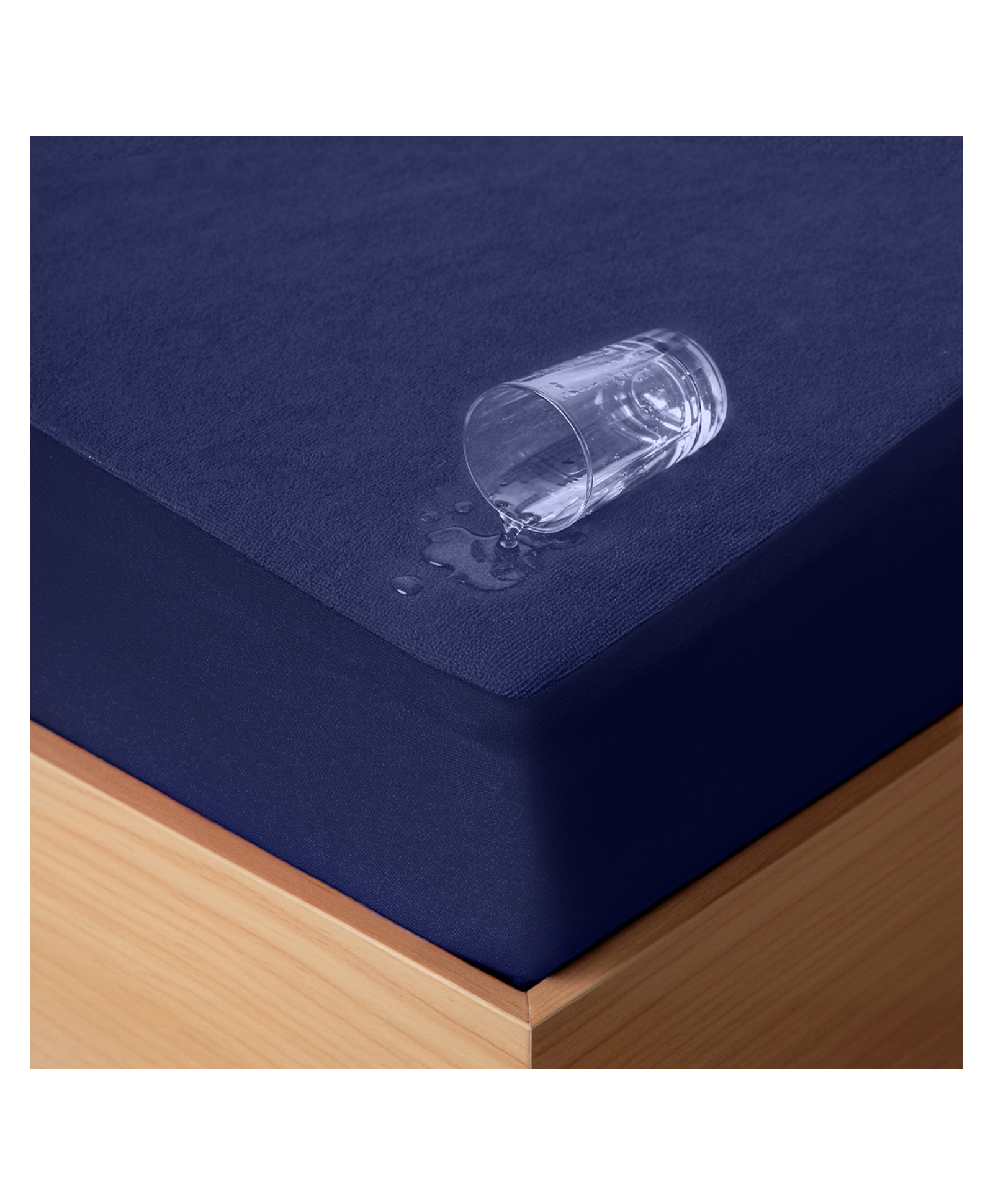 Frido Waterproof Mattress Protector King Size (72"X72") 100% Spill-Proof PVC Terry Fabric, Soft & Breathable, Anti-Allergy, Machine Washable, Noiseless Comfort, Royal Blue-image-32