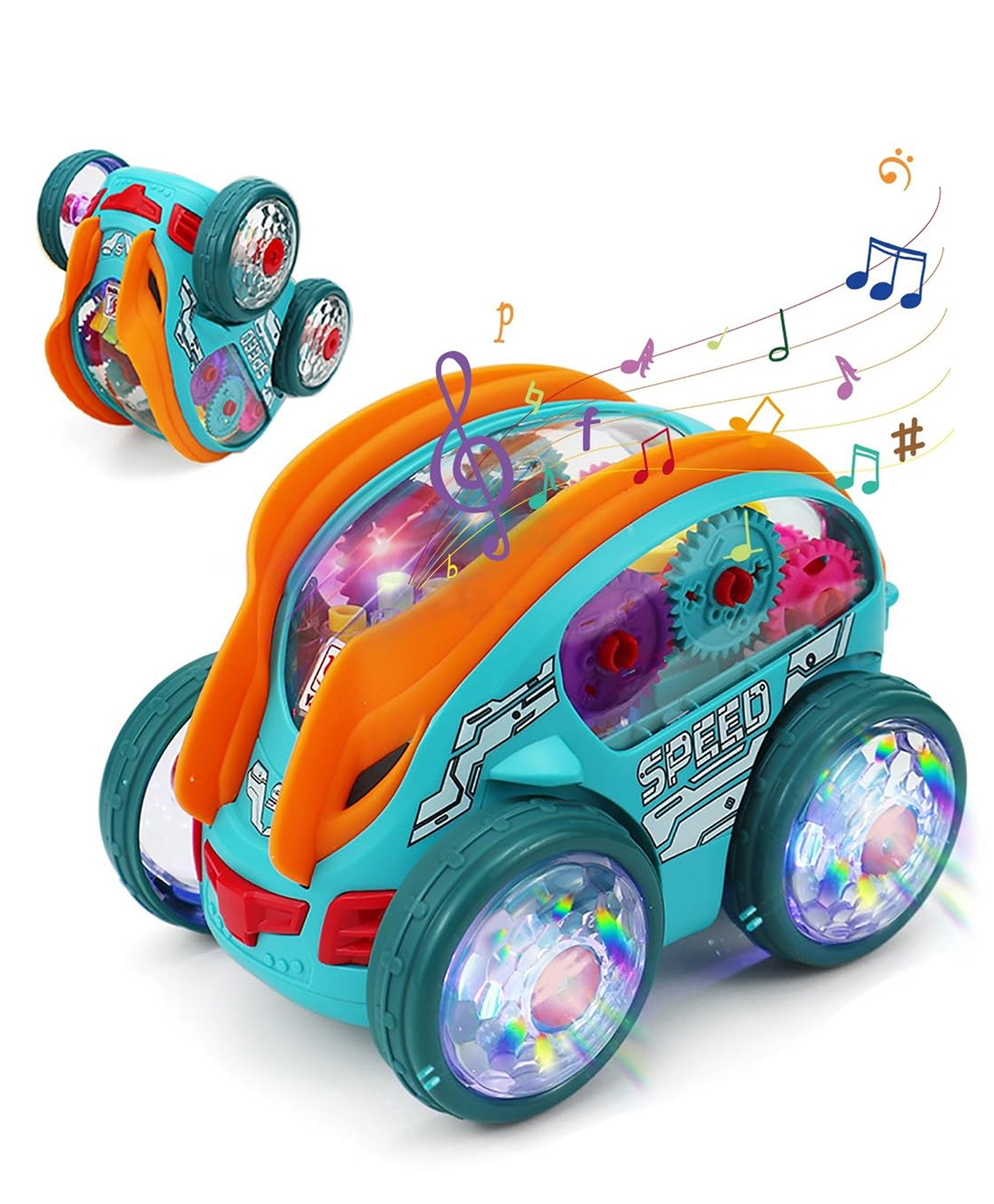 Kidology 360° Rotating Stunt Car Toy with Lights & Music (3+ Years)-image-30