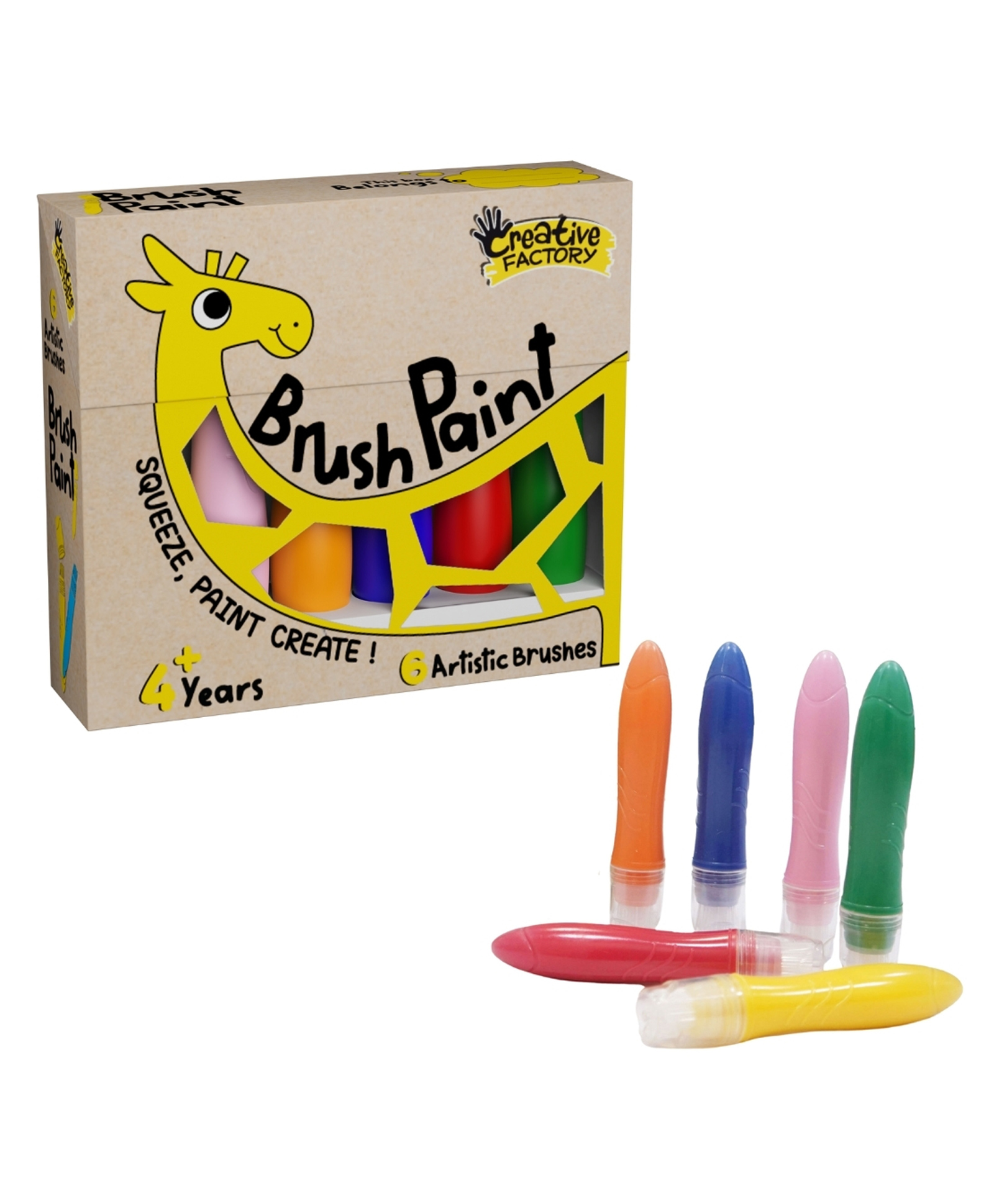 zephyr Creative Factory Brush Paint Art Set Color Mess-Free Painting Kit for Kids - Mutlicolour-picture-4