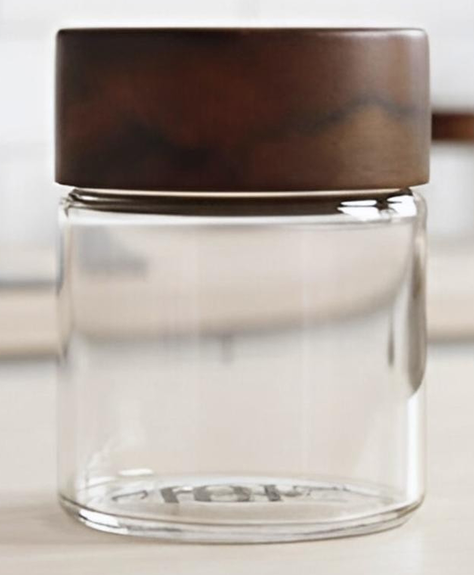 STOR Rustik Borosilicate Glass Storage Jar 75ml | Heat-resistant glass with Acacia wood lid-picture-20