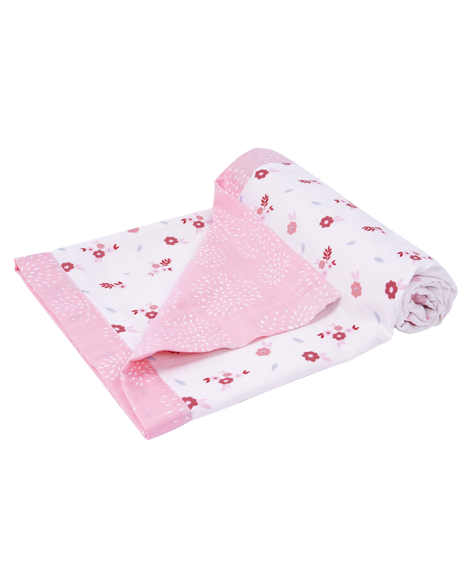TIDY SLEEP Muslin Blanket for New Born Baby (Blossom Pink)-picture-38