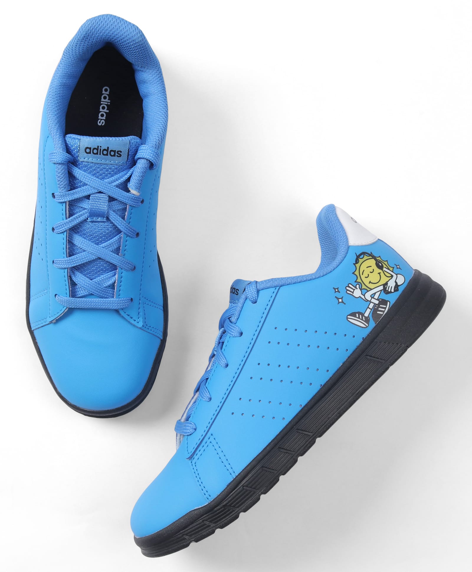 ADIDAS KIDS Lace Up Sneakers with Print - Royal Blue-image-20