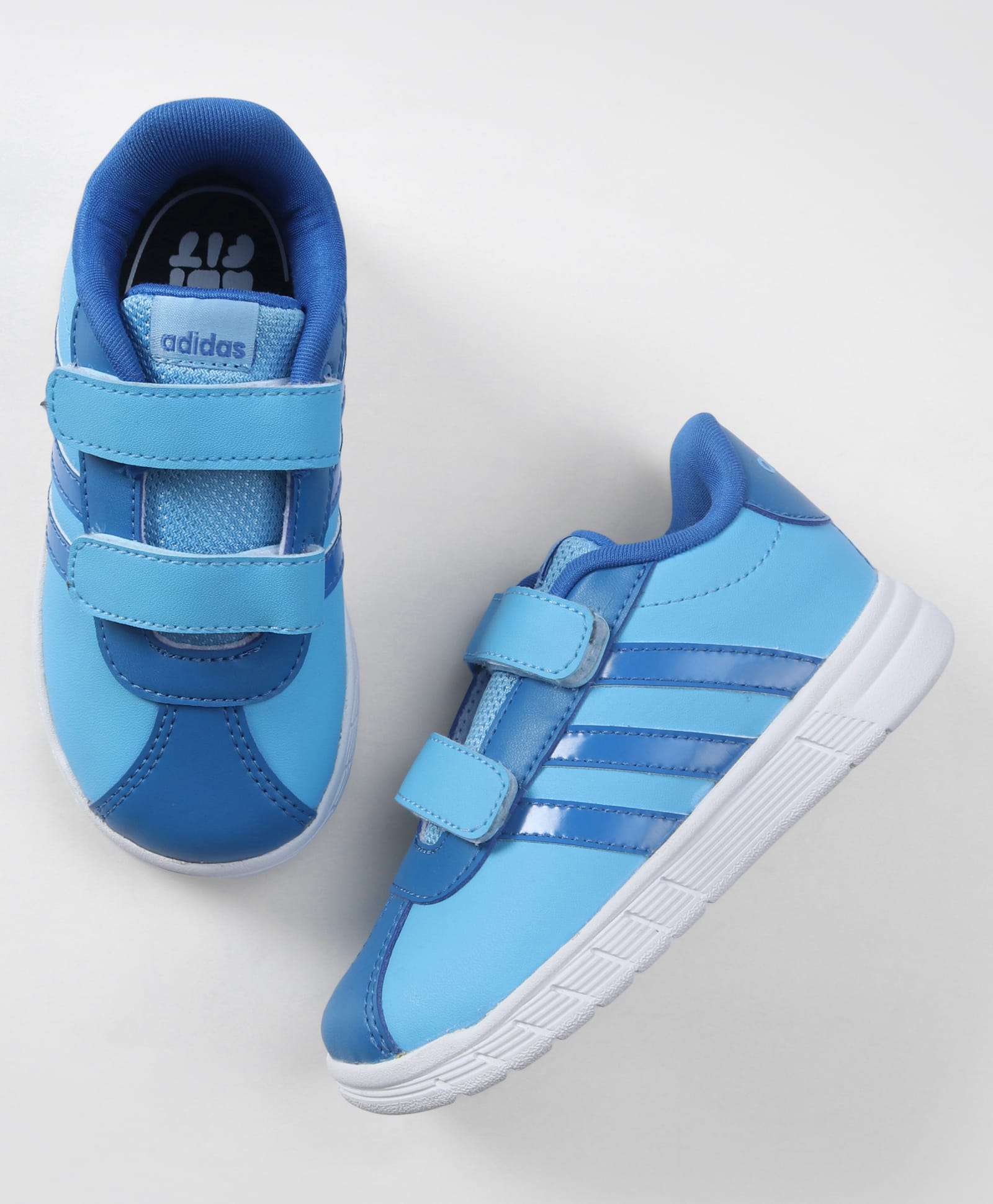 ADIDAS KIDS Velcro Closure Sneakers with Stripes - Blue-picture-38