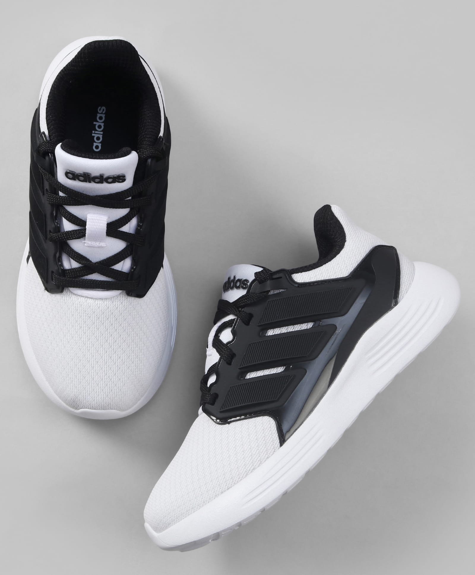 ADIDAS KIDS Lace Up Casual Shoes - White & Black-picture-17