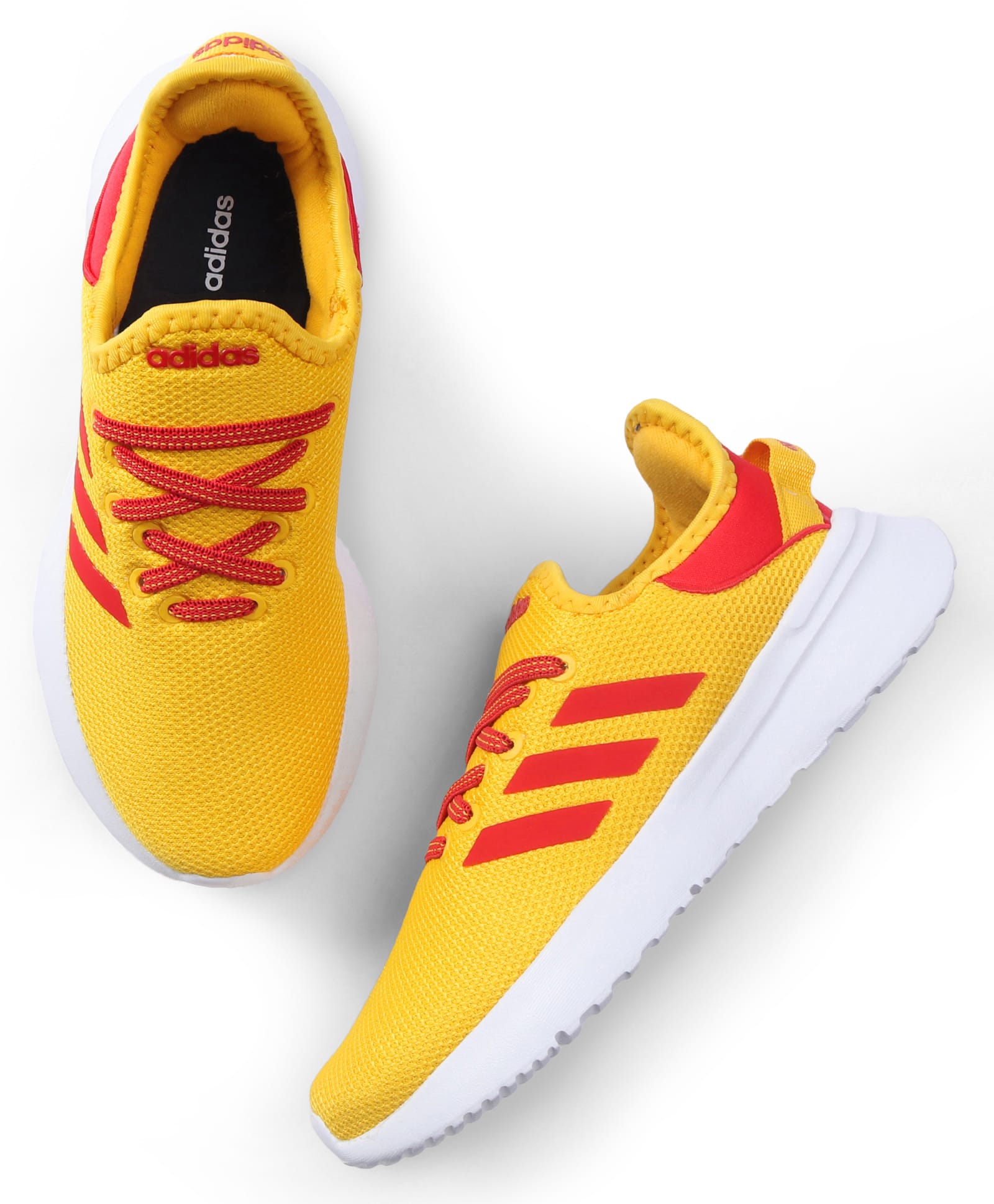 ADIDAS KIDS Lace Up Casual Shoes with Stripes - Yellow & Red-picture-42