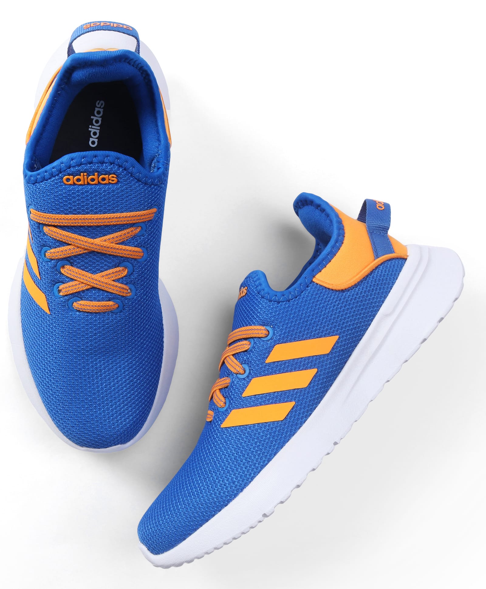 ADIDAS KIDS Lace Up Casual Shoes with Stripes - Blue & Orange-picture-42