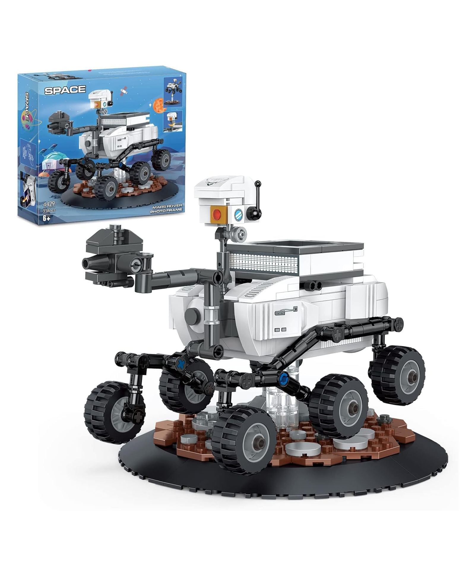AKN TOYS Space Explorer Building Kit 229 Pieces with Mini Astronaut, Creative Space Toys for Kids Who Love Mars Research & Exploration Adventures - Pack of 1-picture-12