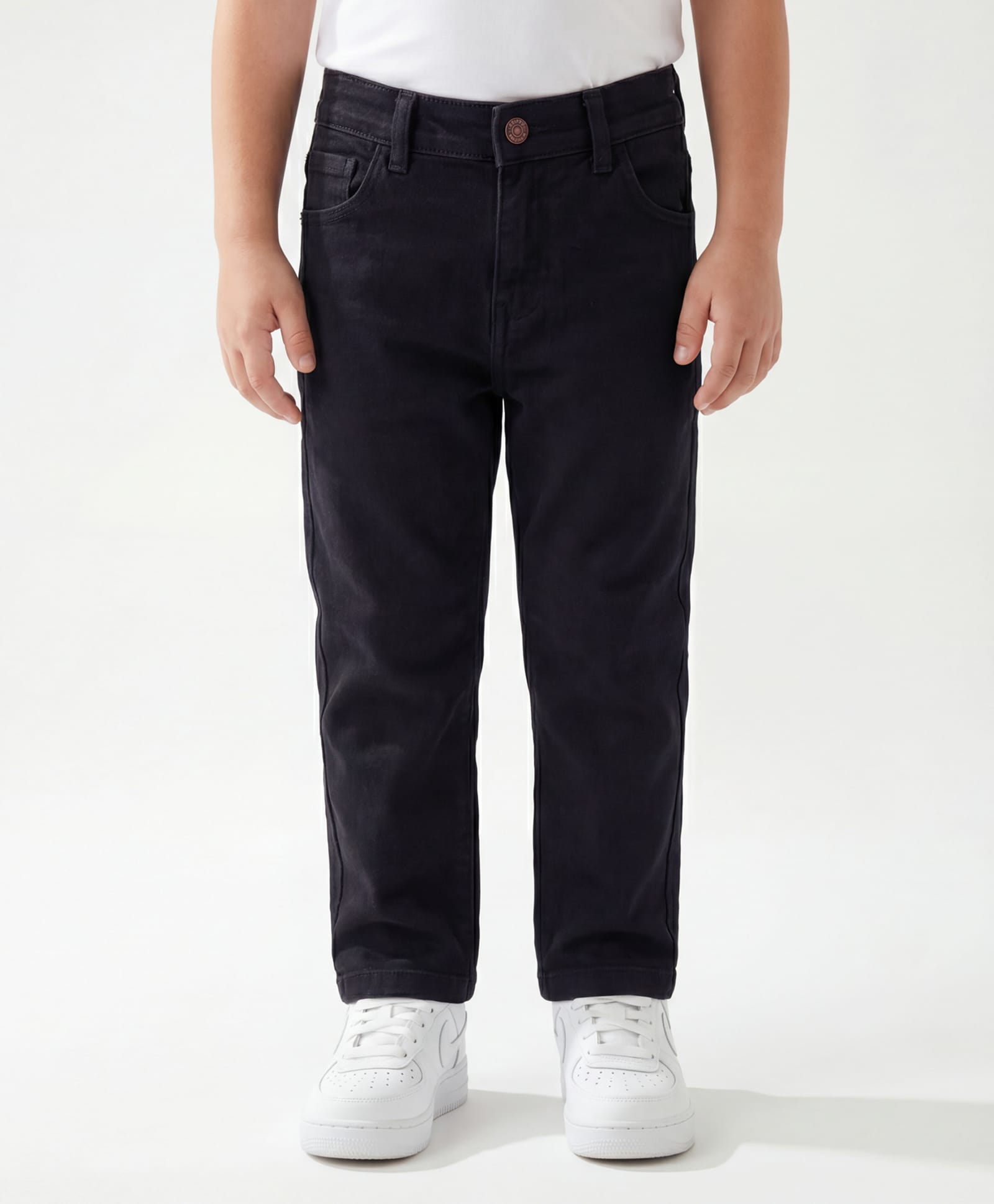 BABY CLOSET Denim Woven Solid Jeans - Black-picture-14