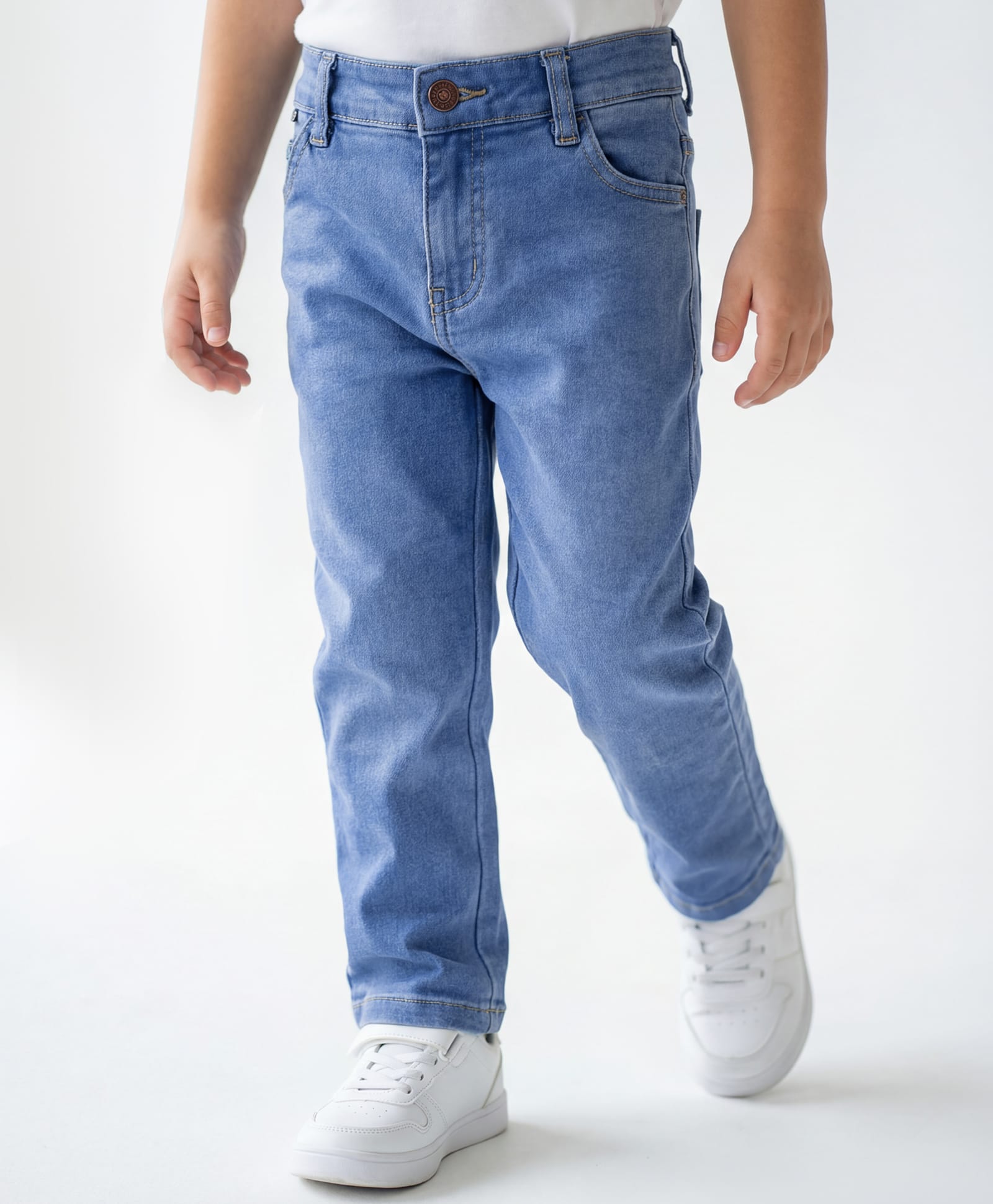 BABY CLOSET Denim Woven Solid Washed Jeans - Light Blue-picture-17