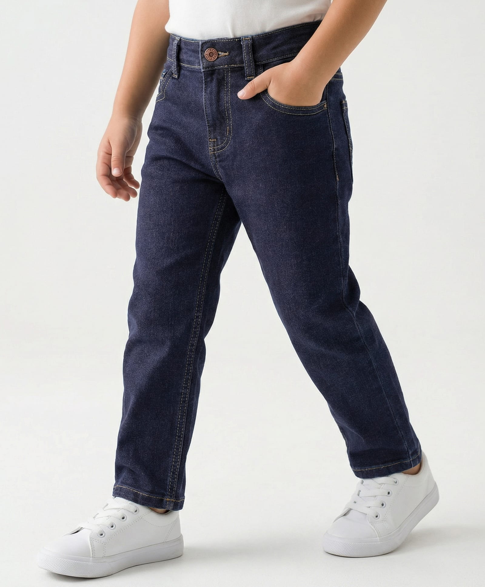 BABY CLOSET Denim Woven Solid Jeans - Dark Blue-picture-24