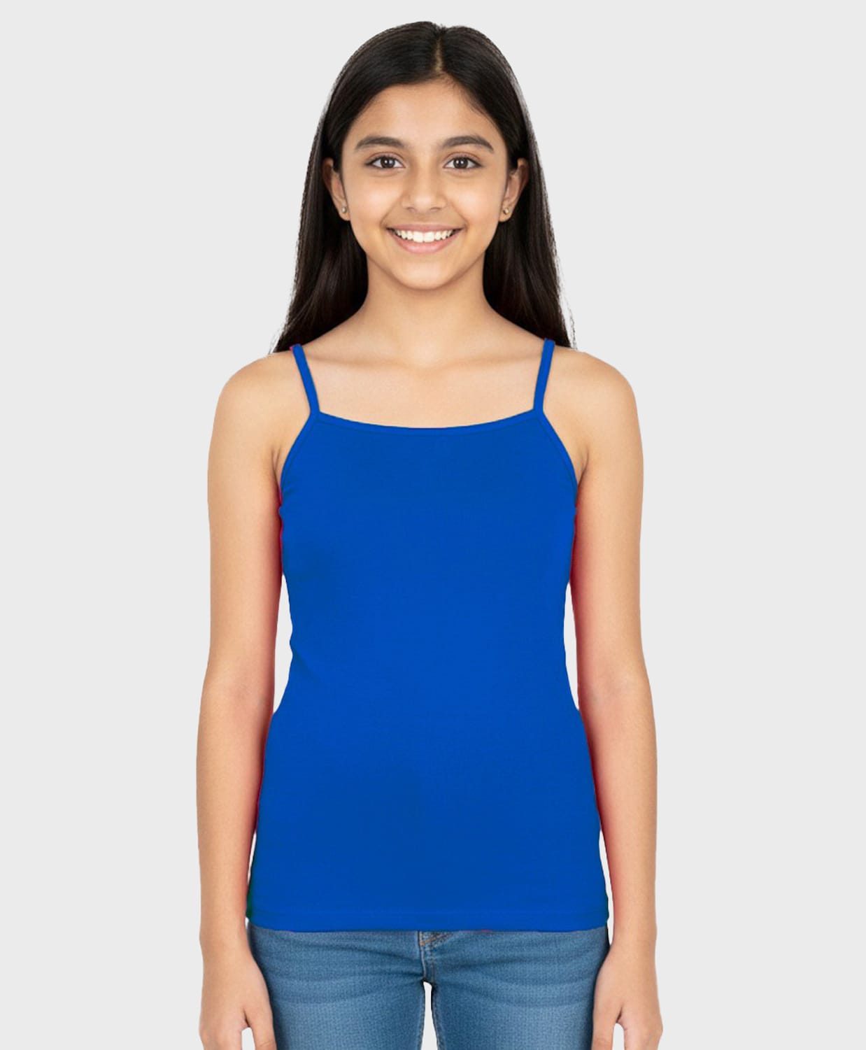 Charm n Cherish Cotton Knit Sleeveless Solid Camisole - Dark Blue-picture-37