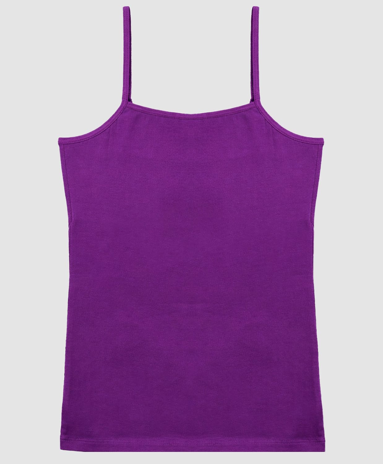 Charm n Cherish Cotton Knit Sleeveless Solid Camisole - Purple-image-38