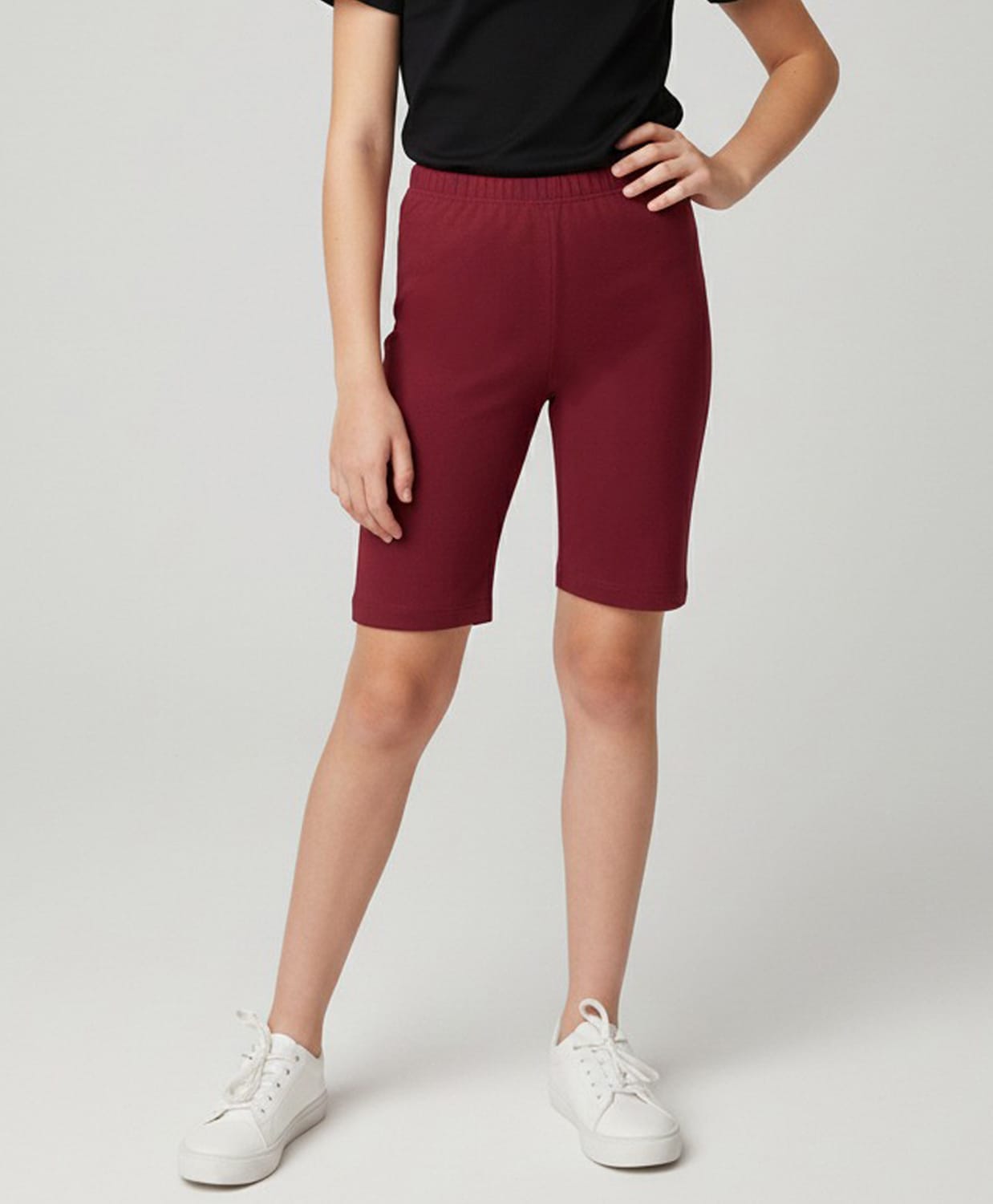 Charm n Cherish Cotton Knit Solid Shorts - Brown-picture-29