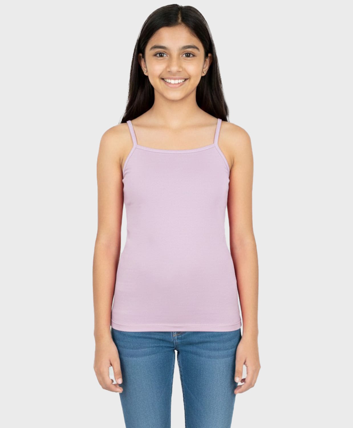 Charm n Cherish Cotton Knit Sleeveless Solid Camisole - Lavender-image-30