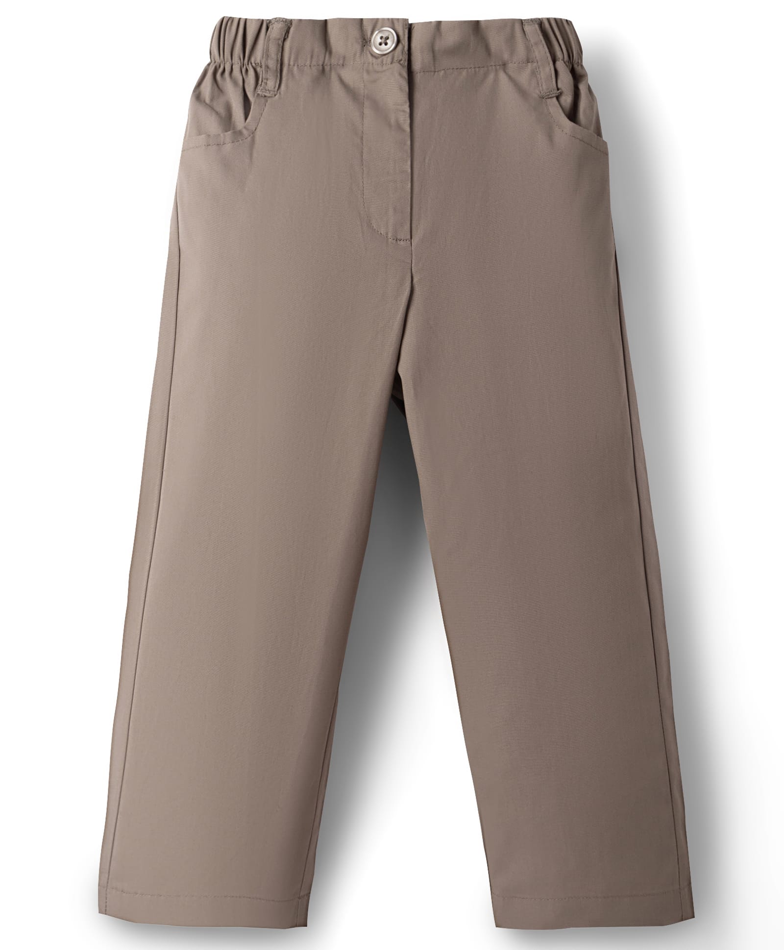 kookie kids india Kookie Kids Poplin Woven Full Length Solid Color Trouser - Tan-picture-24