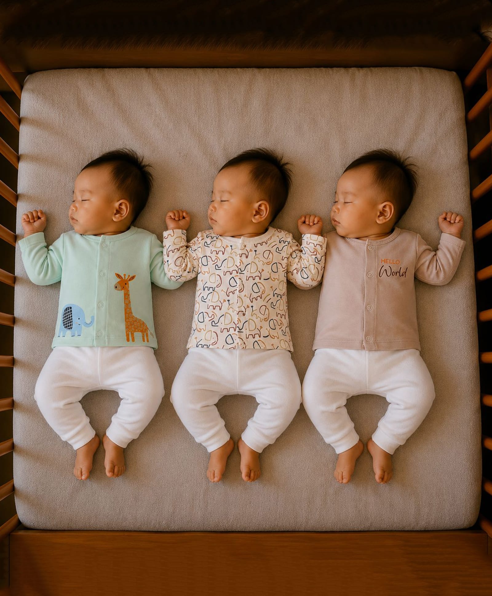PREKIES Cotton Knit Pack Of 3 Full Sleeves Animals Printed Jhablas - Multi Colour-image-30